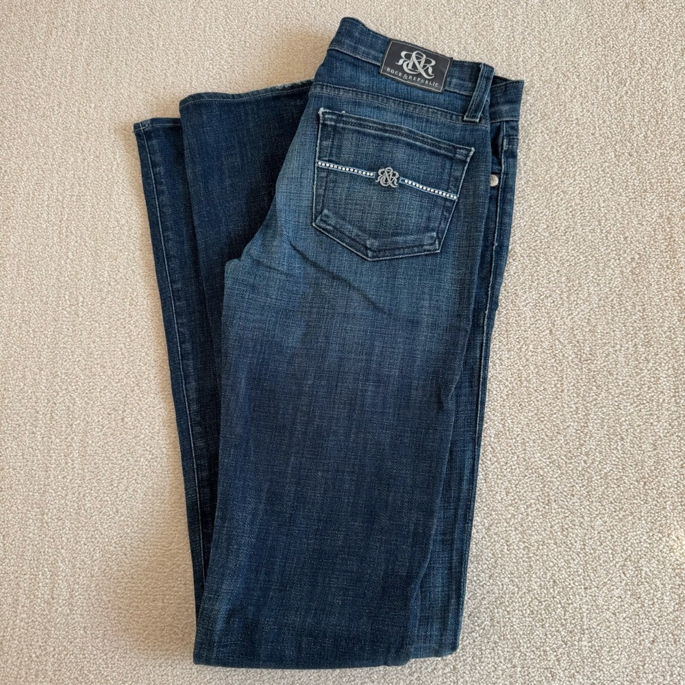 Vintage Rock & Republic Low-Rise Flare Jeans